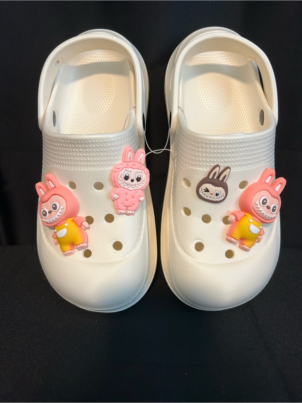 Women’s comfy cushy clogs with Labubu charms